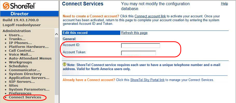 Account ID and Account Token
