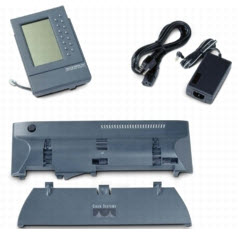 Footstand with Cisco phone