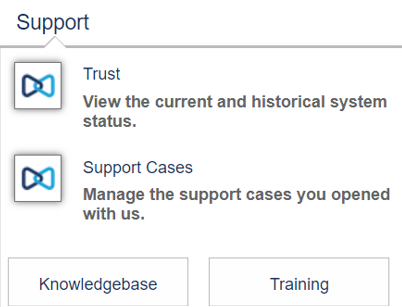 Support Menu