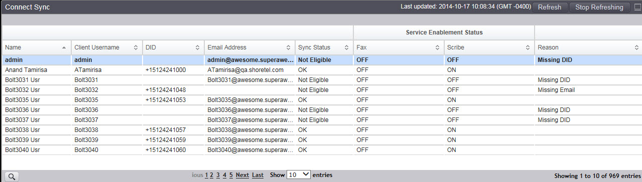 Connect Sync in Diagnostics & Monitoring