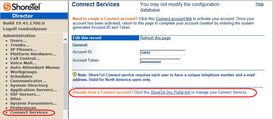 Access Link to ShoreTel Sky Portal