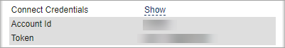 Connect Credentials Show link